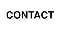 the word contact on a white background