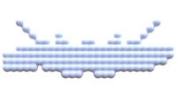 a pixelated image of a white alien ship