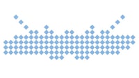 a blue diamond pattern on a white background