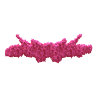 a pink pixelated image of a spaceship on a white background